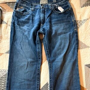 Ariat Men's Bootcut Jeans in Dark Blue Wash